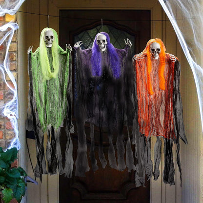 JOYIN Halloween Sensenmann Deko Set 3 Stück 90 cm Gruselig