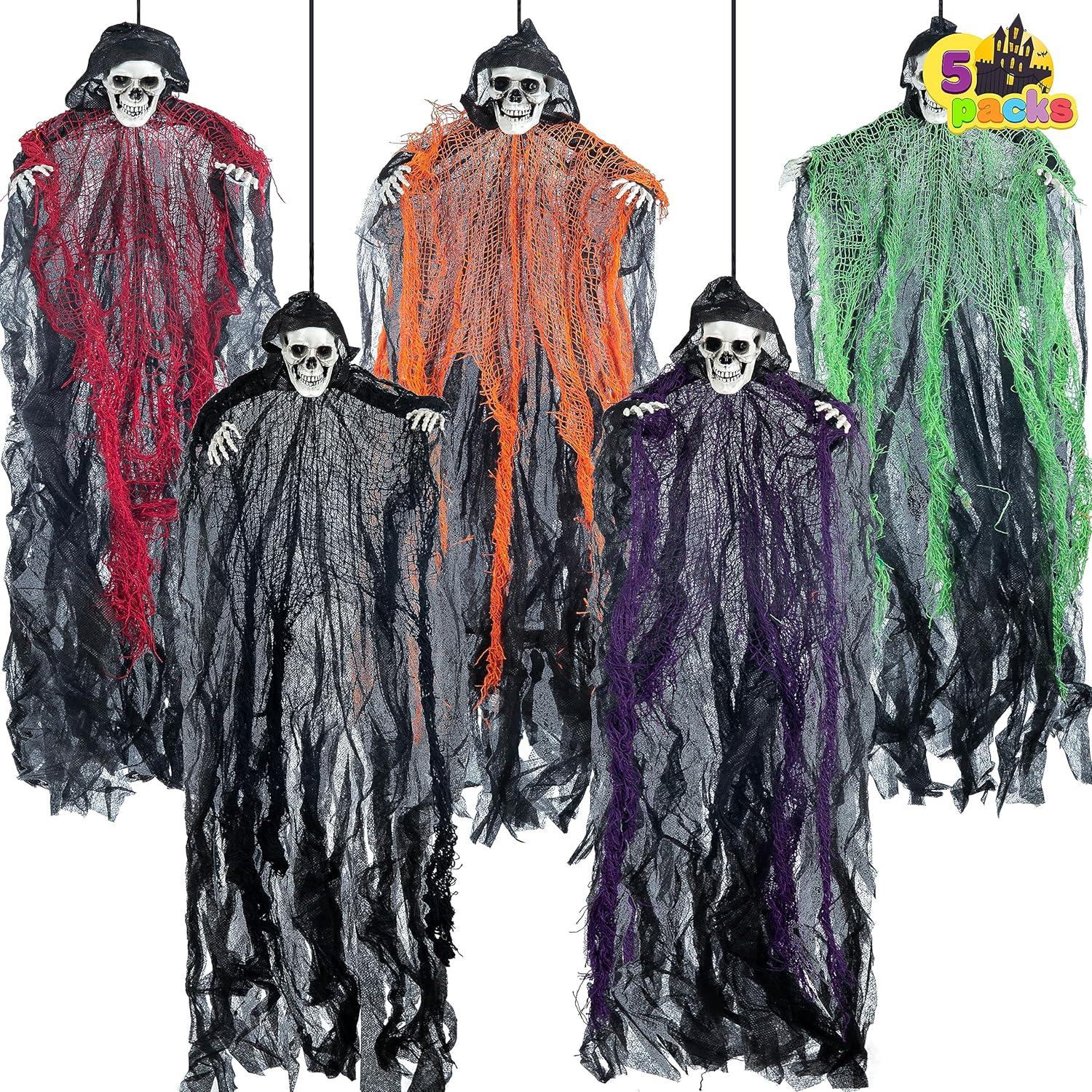 Halloween Sensenmänner Skelett Geister 5er Set 70,1 cm für Innen- und