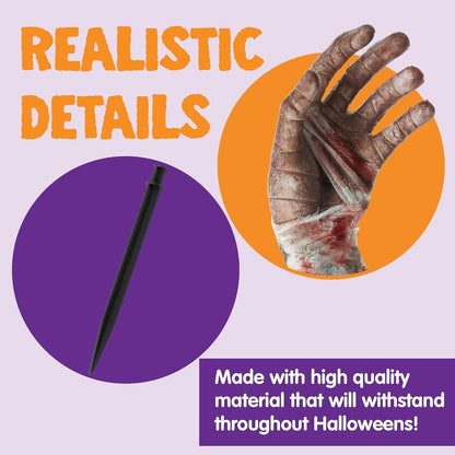 JOYIN Halloween Zombie-Arme Rasenpfähle Gruselige