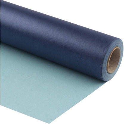 Navy Matte Geschenkpapier - Einfarbiges Perlglanzpapier - 76