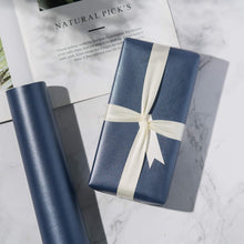 Navy Matte Geschenkpapier - Einfarbiges Perlglanzpapier - 76