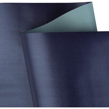 Navy Matte Geschenkpapier - Einfarbiges Perlglanzpapier - 76