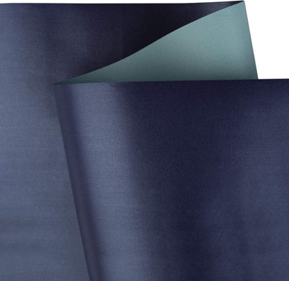 Navy Matte Geschenkpapier 81,5ft² Einfarbiges Perlglanzpapier 76cm x