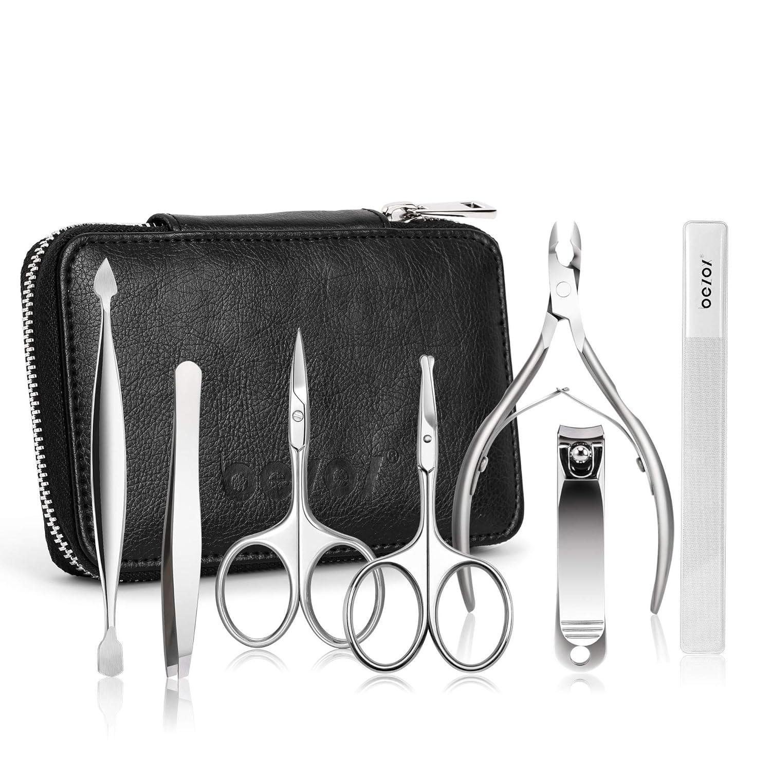 Maniküre Set Nagel Schere Nagelpflege Nagelknipser Etui Beauty Kit
