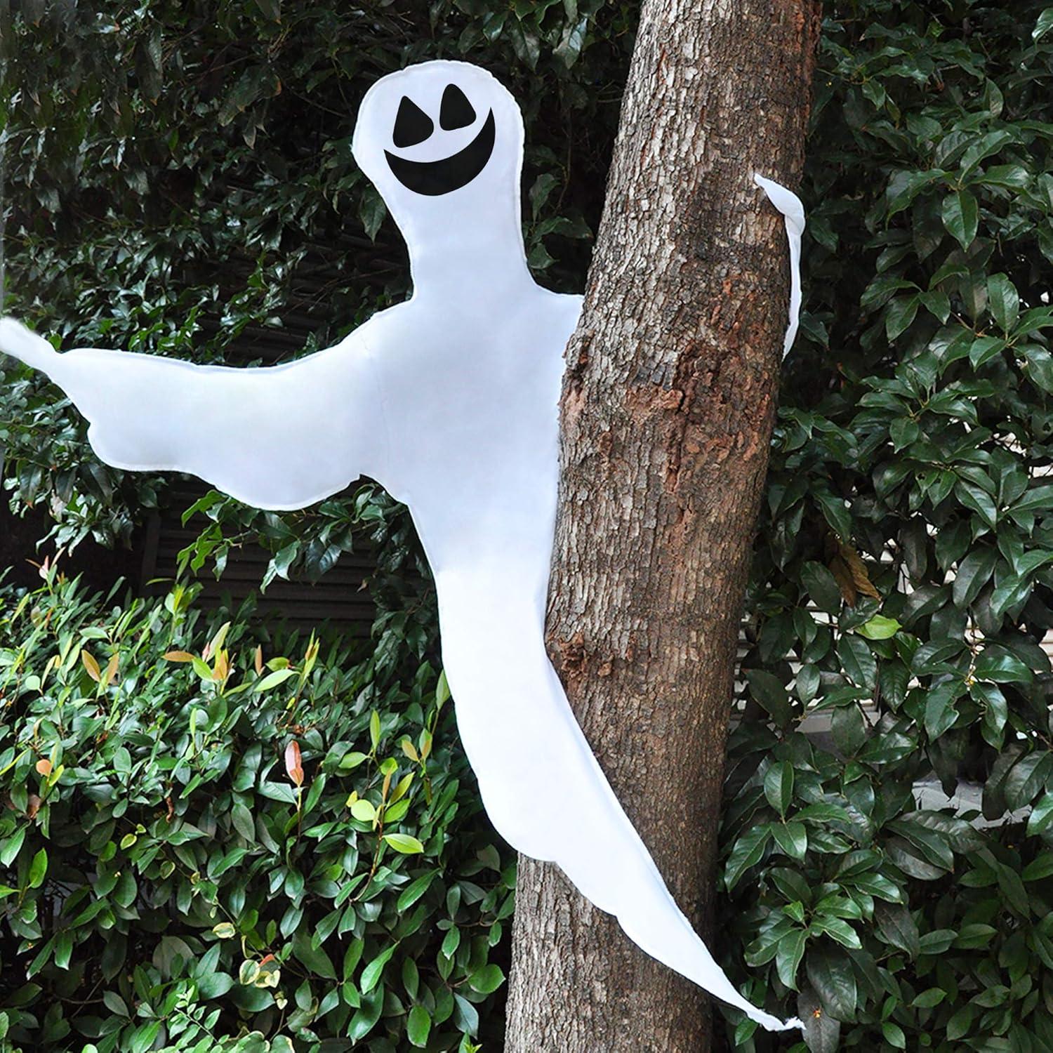 JOYIN Halloween-Gespenst Baum-Deko lächelndes Geister-Design Outdoor-Dekoration