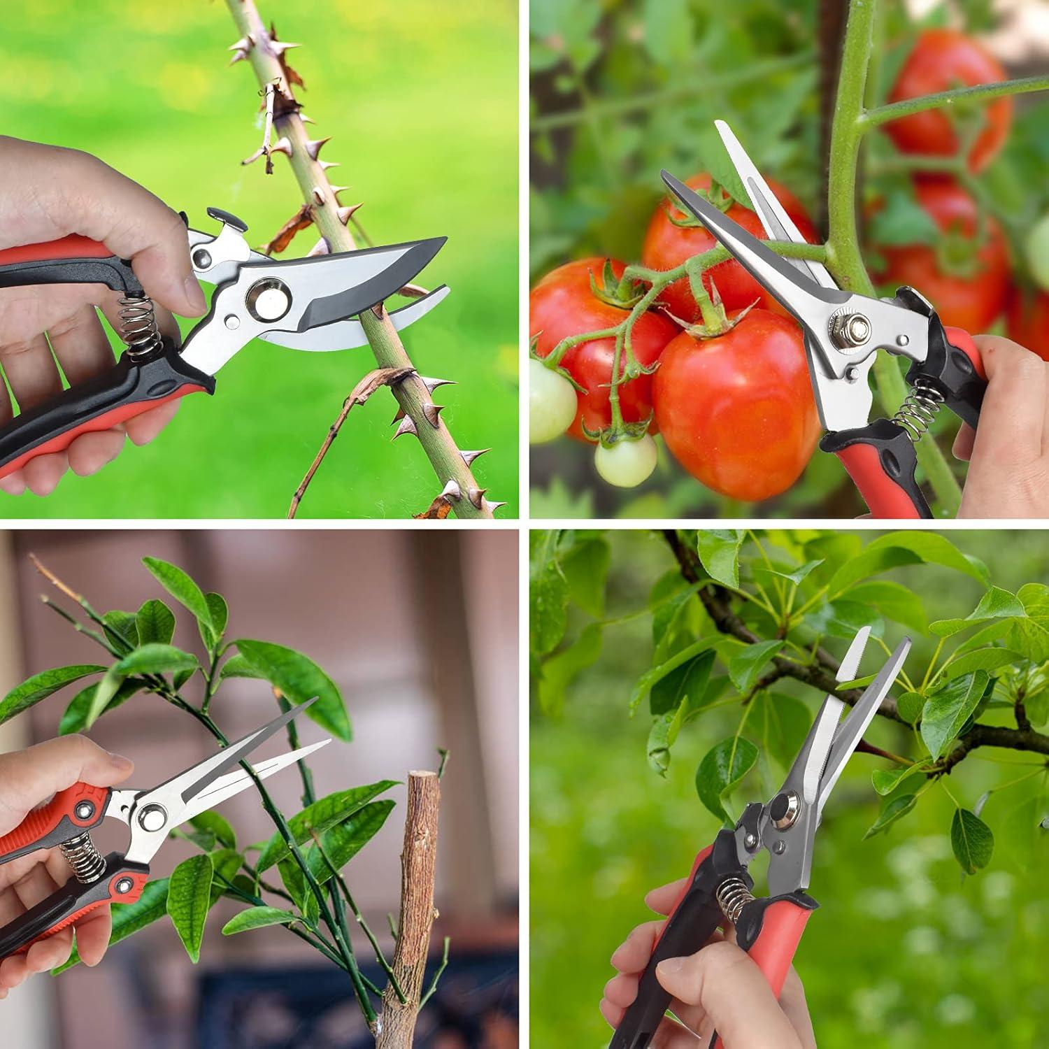Gartenschere Baumscheren Set Profi Pflanzenschere scharf rostfreier Stahl