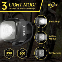 Fahrradlicht Set USB Aufladbar StVZO Zugelassen IPX5