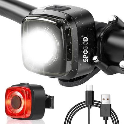 Fahrradlicht Set StVZO Zugelassen USB Aufladbar IPX5 Wasserdicht