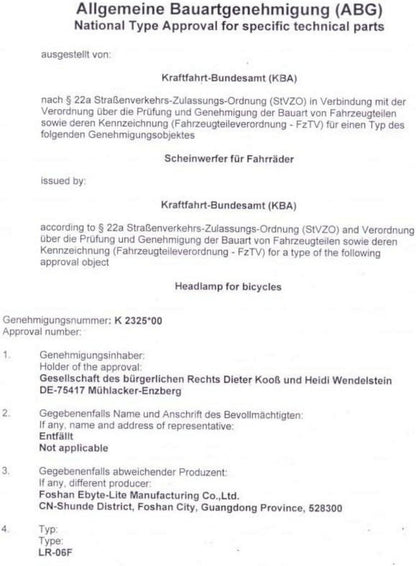 Fahrradlicht Set StVZO Zugelassen USB Aufladbar