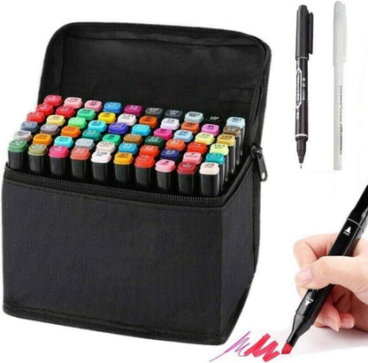 61+2 Twin Tip Marker Set mit Aufbewahrungstasche