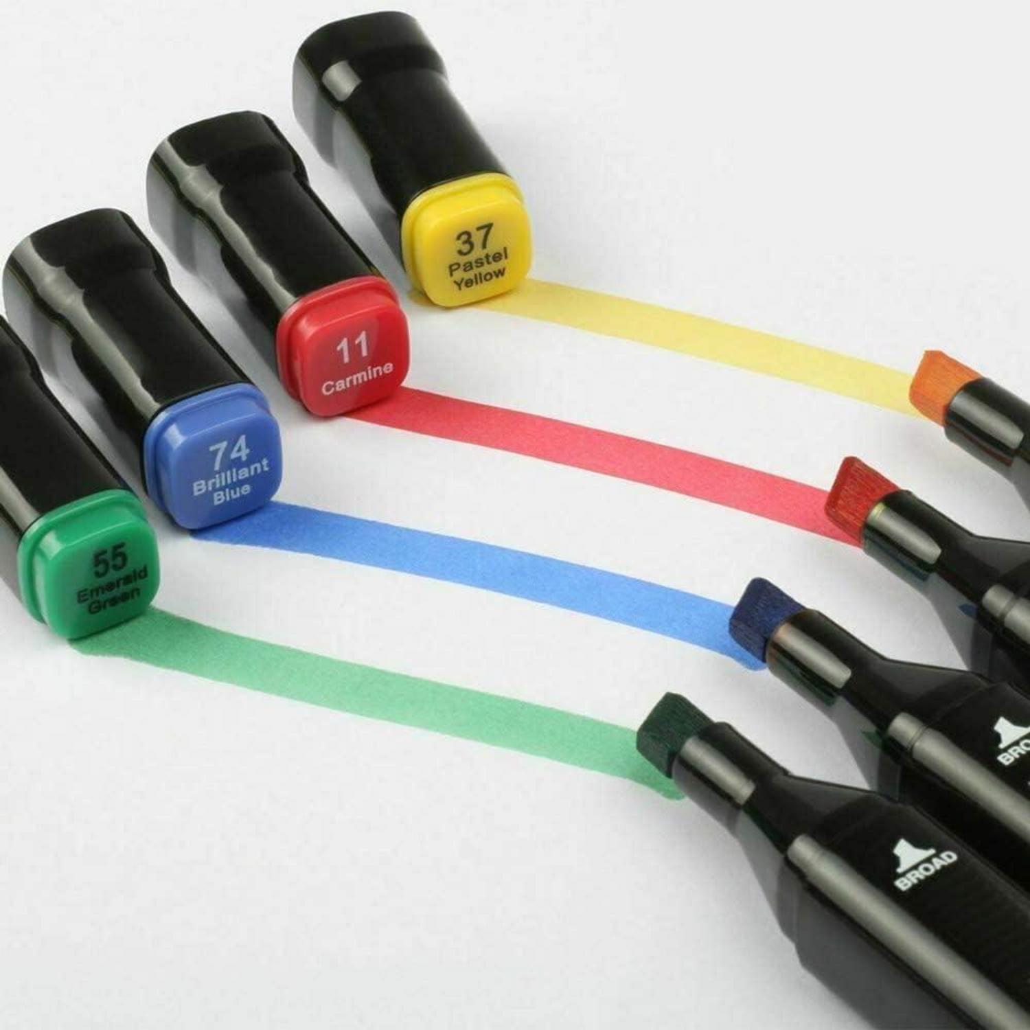 HanQix Marker Stifte Set 61+2 Farben Twin Tip Textmarker