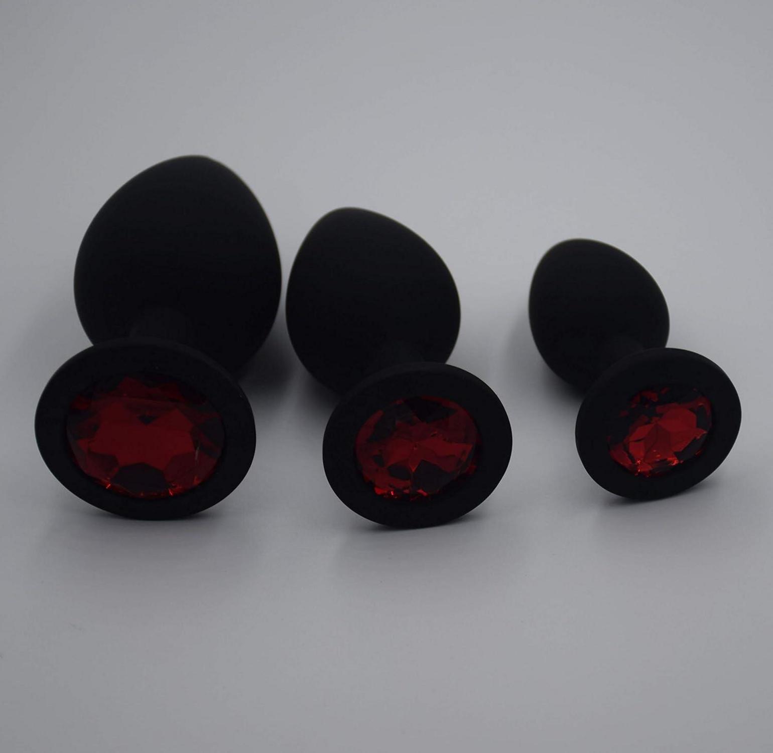 Silikon Analplug Set 3-teilig für Männer Frauen Anfänger Einteilige