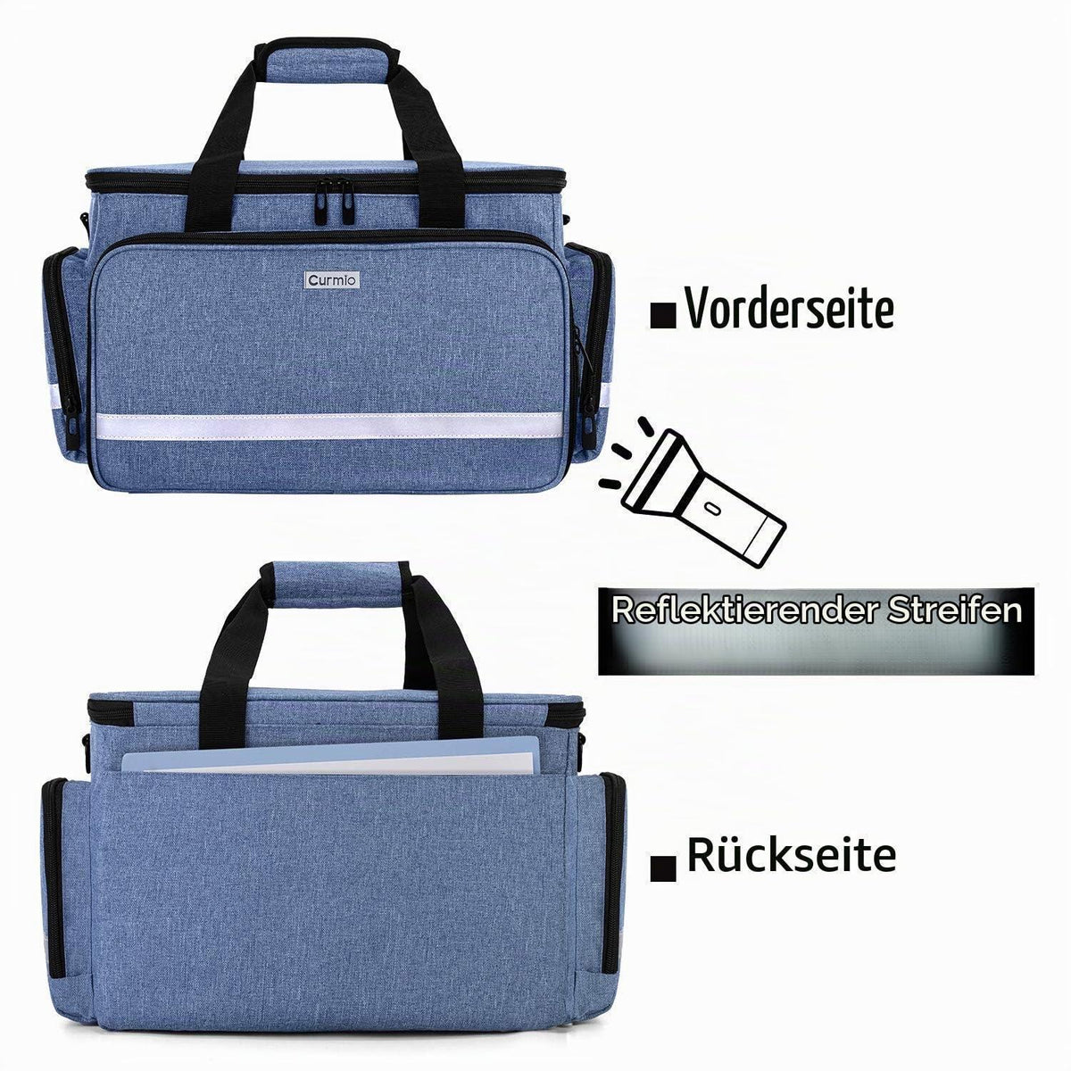 Tragbare Medizintasche mit Trennwänden – Erste Hilfe Set Tasche
