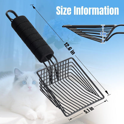 Katzenstreuschaufel aus Metall mit komfortablem Griff