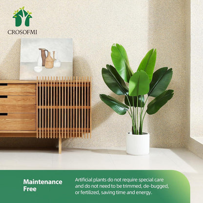 Künstliche Paradiesvogel Palme 150cm - Tropische Pflanze mit