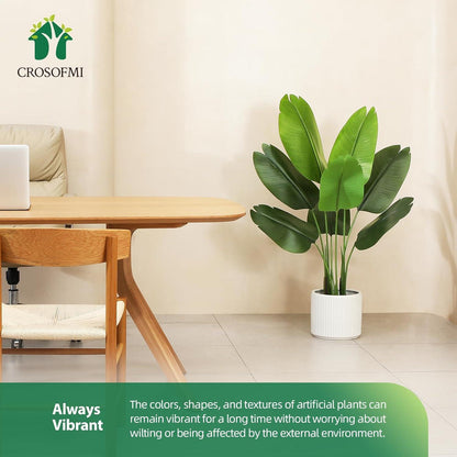 Künstliche Paradiesvogel Palme 150cm - Tropische Pflanze mit