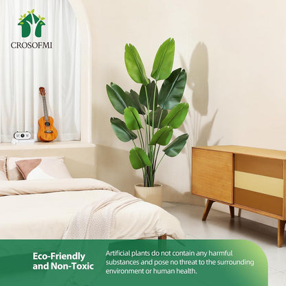 Künstliche Paradiesvogel Pflanze 180cm Tropische Palme mit