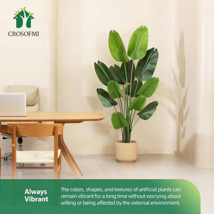 Künstliche Paradiesvogel Pflanze 180cm Tropische Palme mit