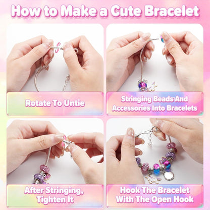 BIIB Mädchen Armband Bastelset Schmuck Geschenke 5-12 Jahre