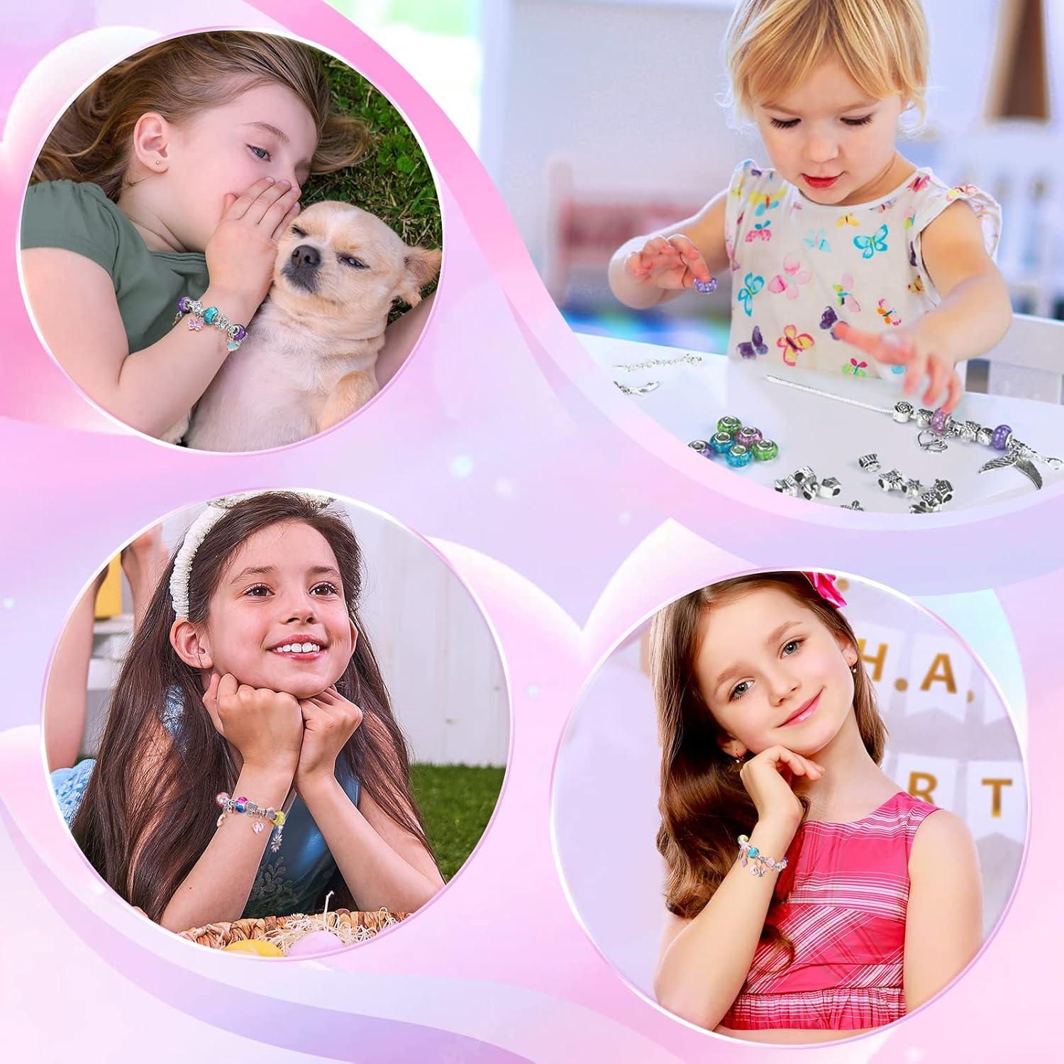 BIIB Mädchen Schmuck Basteln Armbänder Set 5-12 Jahre DIY Geschenk Weihnachten