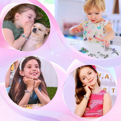 BIIB Mädchen Schmuck Basteln Armbänder Set 5-12 Jahre DIY Geschenk Weihnachten