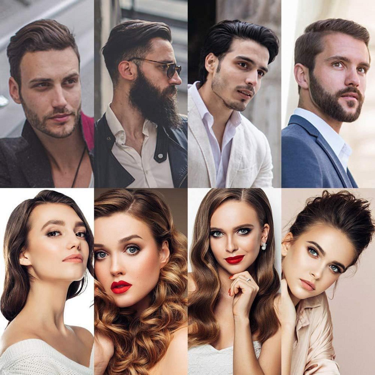 4er Haarkamm Set für Männer Friseur Styling Kamm Öl Kopf