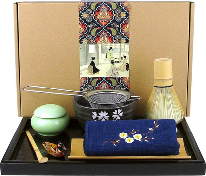 Japanisches Matcha Tee Set mit Bambus Set für Tee Zeremonie