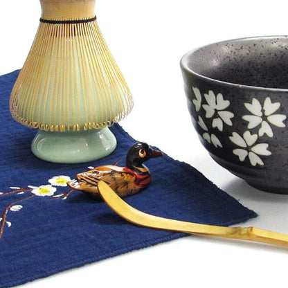 Japanisches Matcha Tee Set mit Schneebesen, Schaufel und Schüssel
