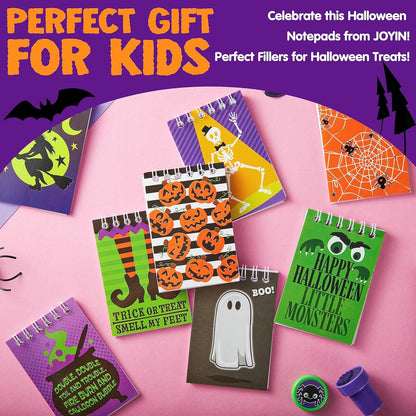 Halloween Spooky Notizblöcke Set - 48 Stück Für Kinder - Halloween Goodie Bags