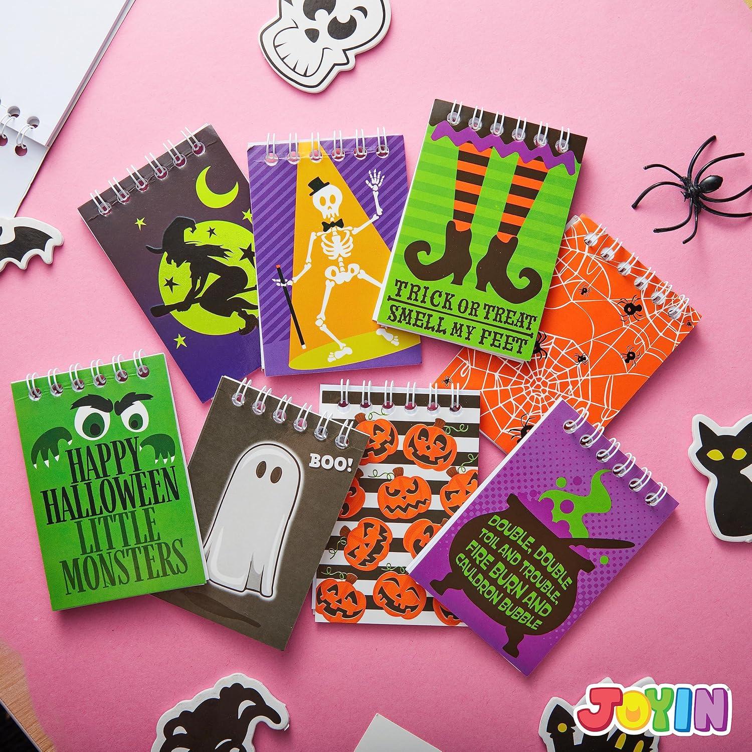 JOYIN Halloween Notizblöcke Set 48 Stück (8 Designs) Kinder Geschenk Süßes oder Saures