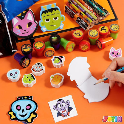 JOYIN 168 Stück Halloween Schreibwaren Sets für Kinder