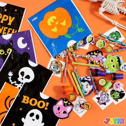 Halloween Schreibwaren Set 168-teilig Kinder Notizblock Stempel Tattoo Party