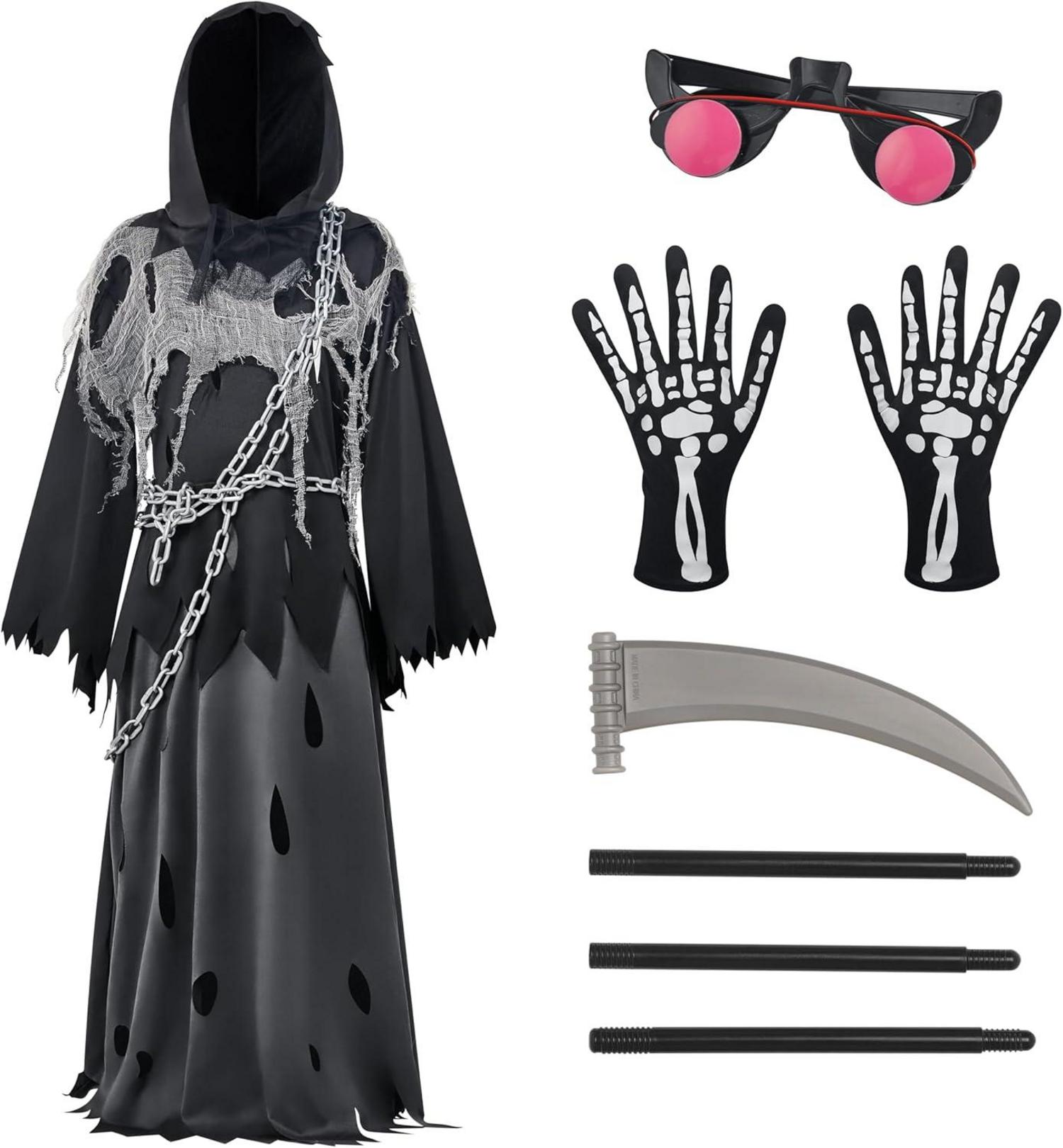 Spooktacular Creations Sensenmann Kostüm Kinder Halloween Grim Reaper