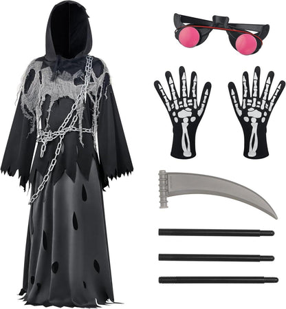 Spooktacular Creations Sensenmann Kostüm Kinder Halloween Grim Reaper