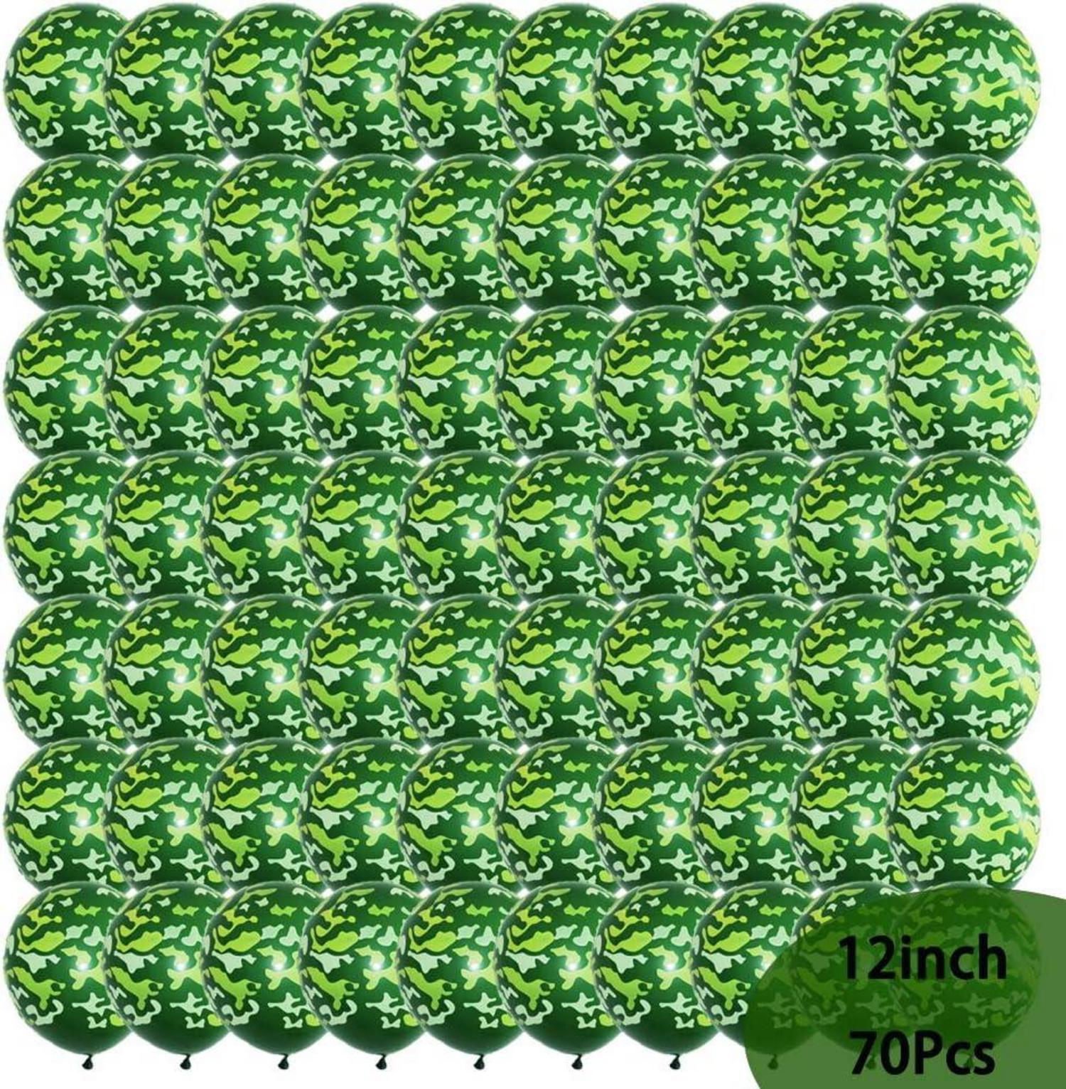 70 Latex Camo Ballons Militär Camouflage Jagd Party 30,5 cm