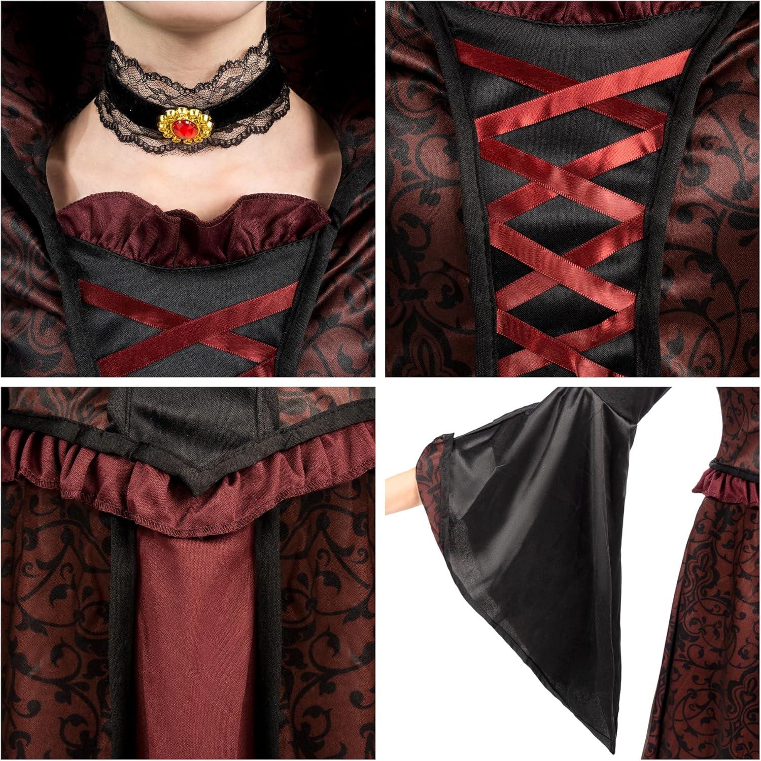 Spooktacular Royal Vampire Halloween Costume Set Girls Party