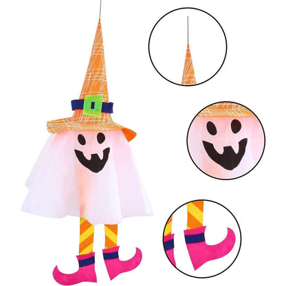 JOYIN Halloween Geister LED Laternen 3er Set Outdoor-Deko