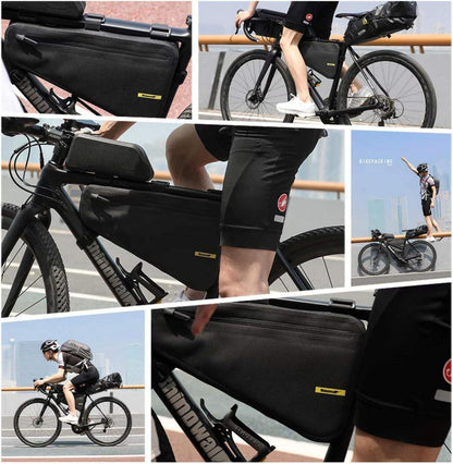 Rhinowalk Fahrrad Rahmentasche Triangeltasche 4L Wasserdicht Schwarz
