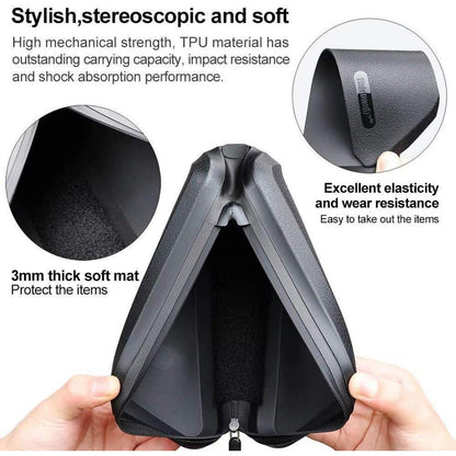 Fahrradtasche Rahmentasche Wasserdicht Schwarz 1.5L