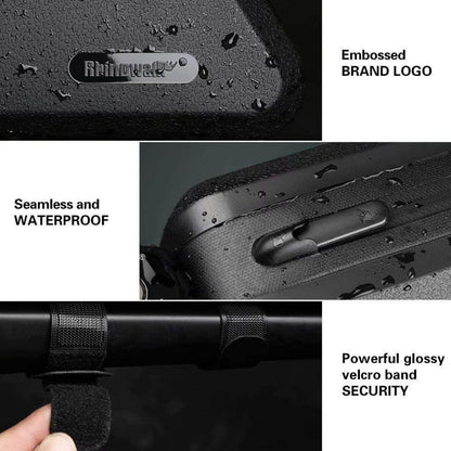 Fahrradtasche Rahmentasche Wasserdicht Schwarz 1.5L