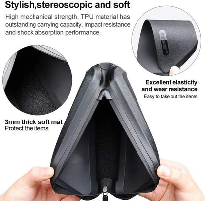 Fahrradtasche Rahmentasche 1.5L Wasserdicht Schwarz
