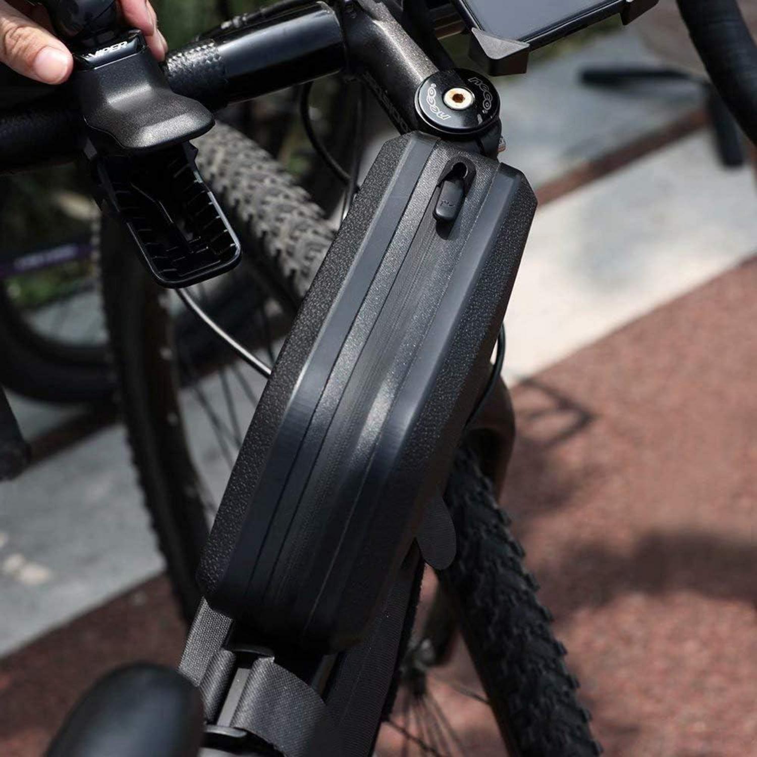 Fahrradtasche Rahmen 1.5L Wasserdicht Schwarz TPU Hartschale