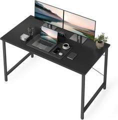 Schreibtisch Industrie-Design Metallgestell Schwarz 100x48 cm