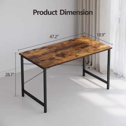 Schreibtisch PC Holz Vintagebraun 120x48x75cm Büro Home Office