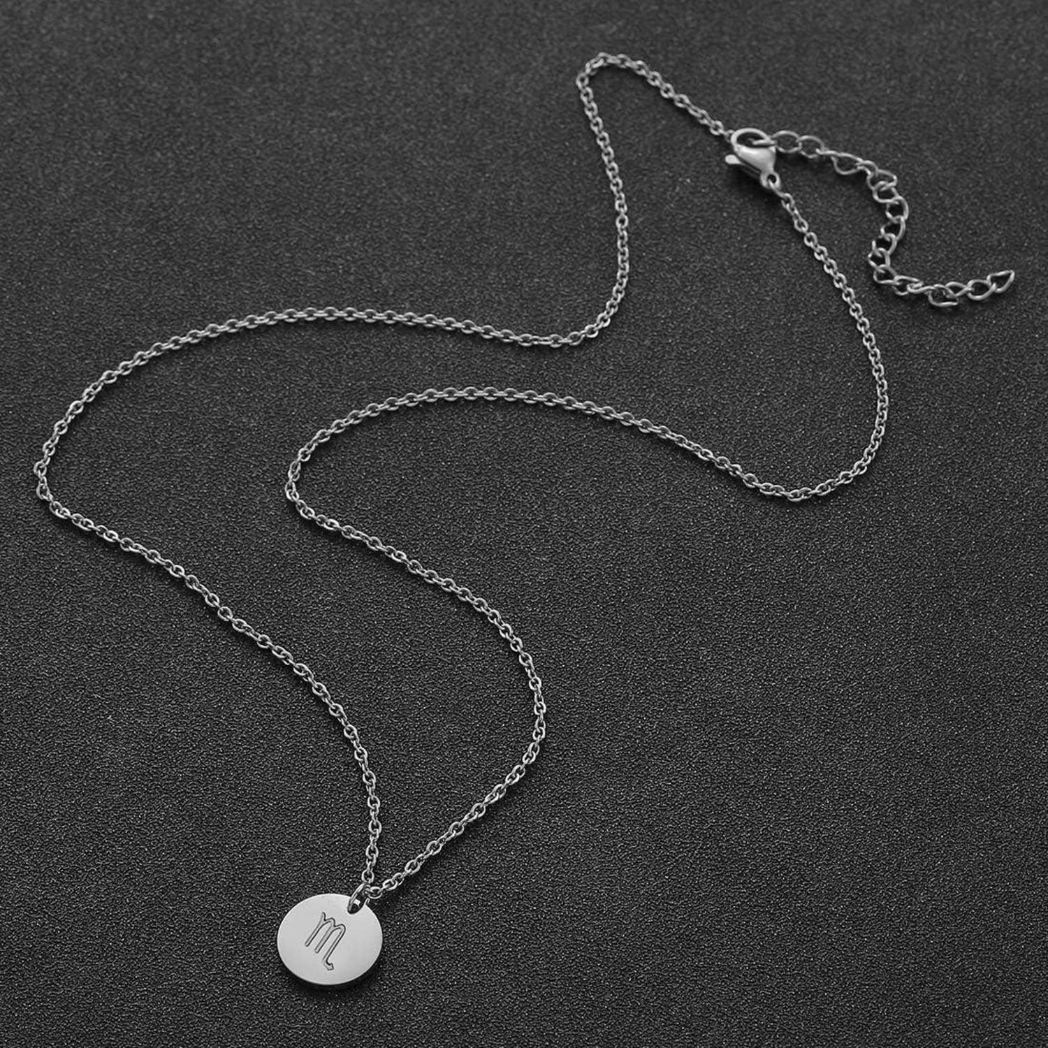 Sternzeichen Kette Silber Skorpion Horoskop Geburtstagsgeschenk