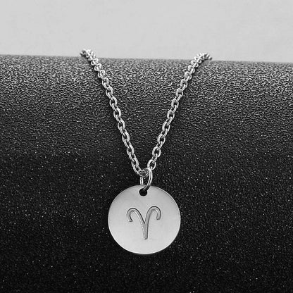 AFSTALR Sternzeichen Kette Damen Gold Horoskop Geburtstagsgeschenk Widder