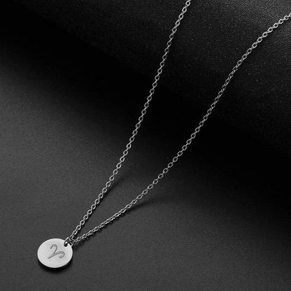 Sternzeichen Kette Widder Silber Edelstahl Astrologie Horoskop Damen