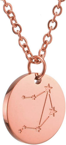 Sternzeichen Kette Gold Edelstahl rosegold Waage