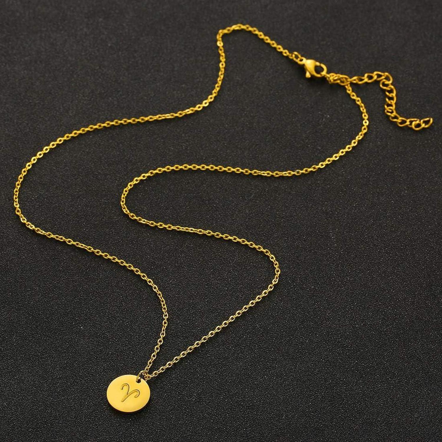 Sternzeichen Kette Gold Widder Horoskop Damen Geschenk