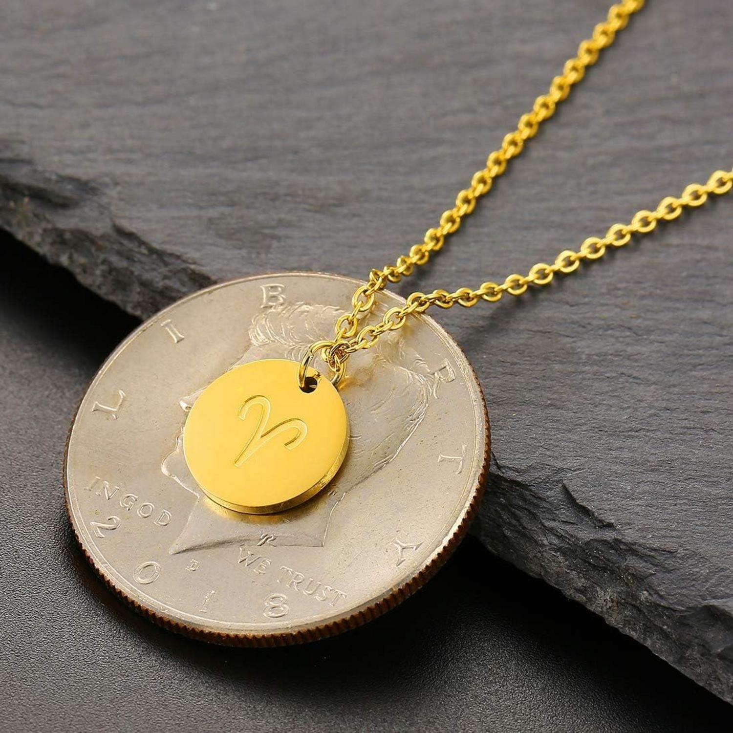 Sternzeichen Kette Gold Widder Horoskop Geburtstagsgeschenk